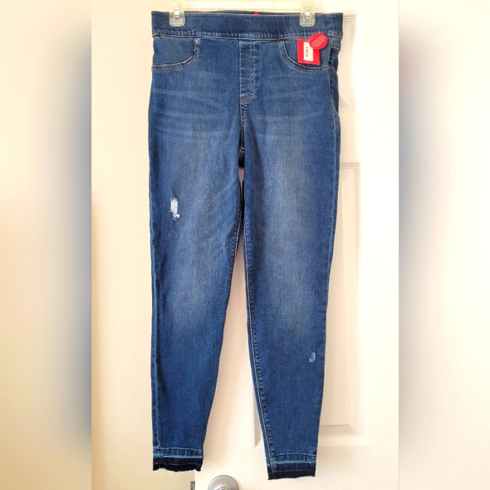 Spanx Denim Jeans Medium Blue Wash Color Size Large NWT